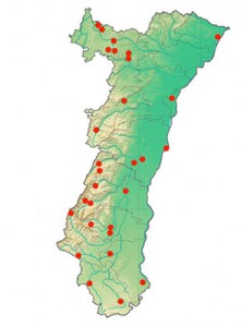 carte du réseau Ariena